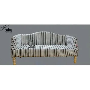 Black & White Striped Sofa
