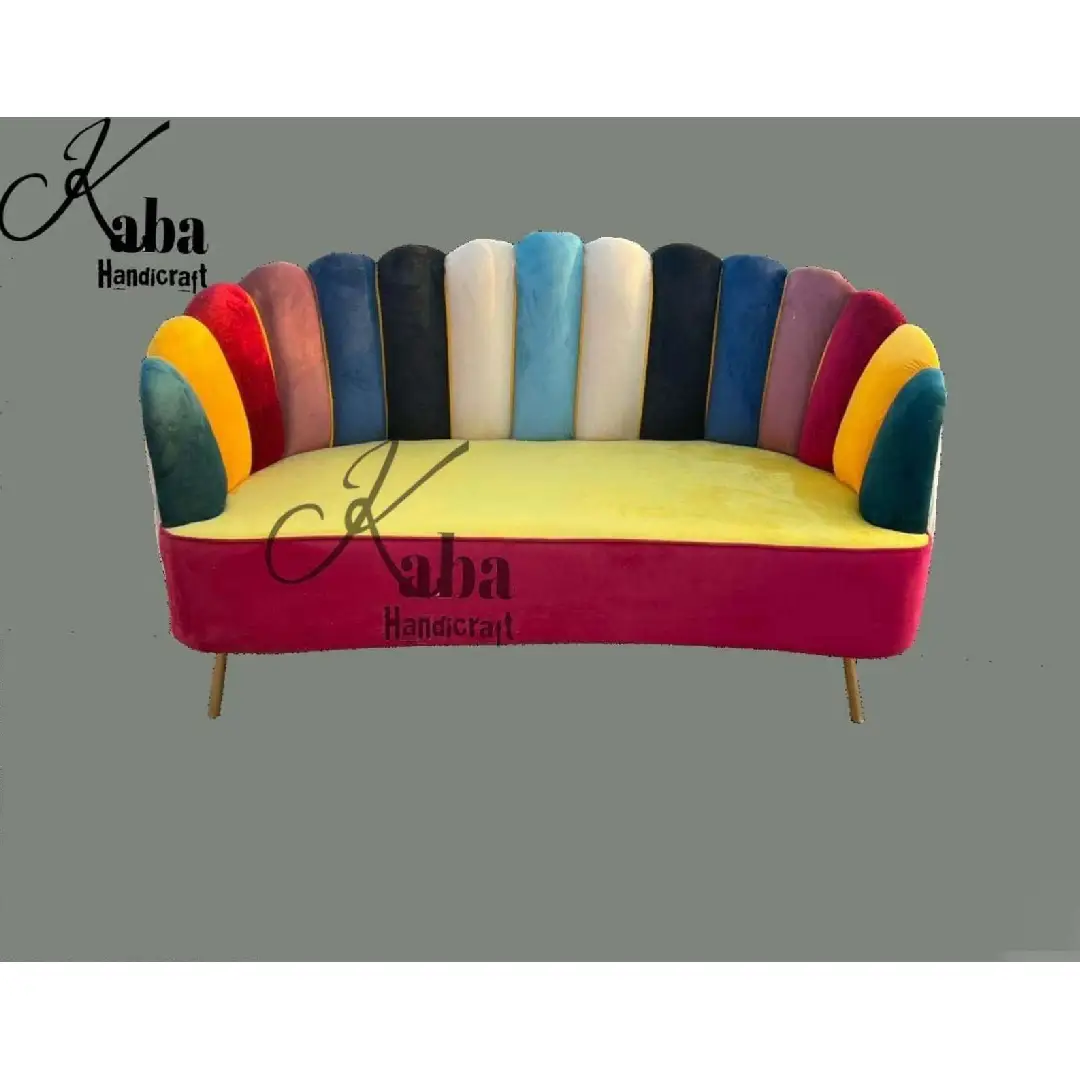 Multicolor Semi-Circular Sofa – Rainbow Riwaayat Series