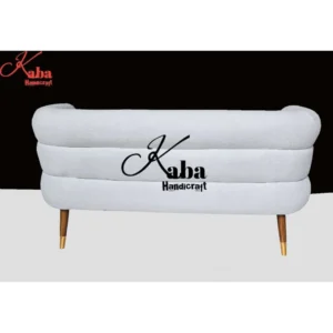 Light Gray Curved Sofa – Minimal Luxe Series